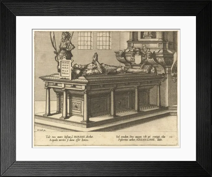 Framed Print : Cœnotaphiorum (12), 1563. Creators: Johannes van Doetecum I, Lucas van Doetecum Framed Print : Cœnotaphiorum (12), 1563. Creators: Johannes van Doetecum I, Lucas van Doetecum