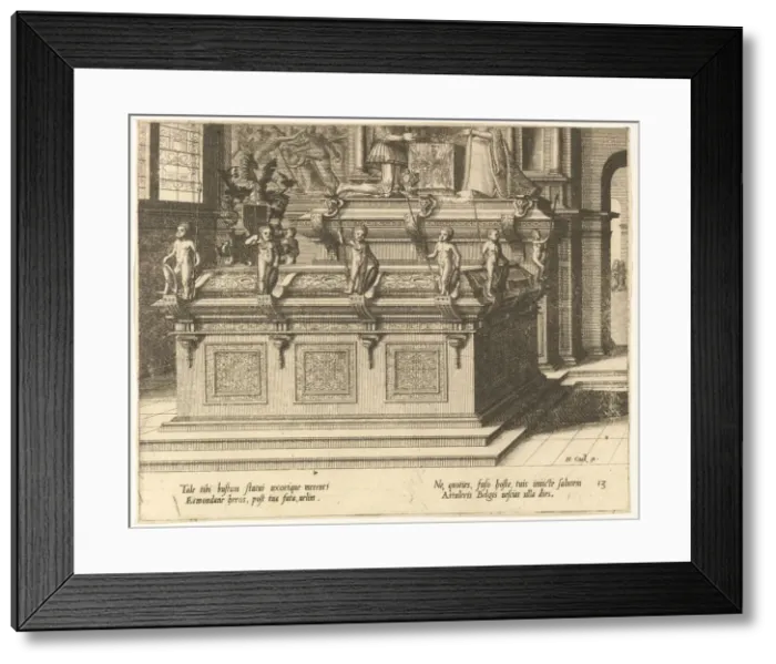 Framed Print : Cœnotaphiorum (13), 1563. Creators: Johannes van Doetecum I, Lucas van Doetecum Framed Print : Cœnotaphiorum (13), 1563. Creators: Johannes van Doetecum I, Lucas van Doetecum