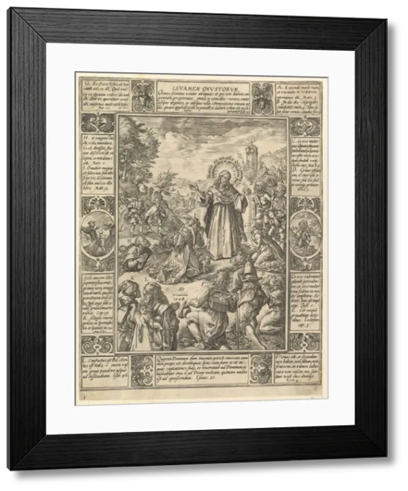 Framed Print : Levamen Onostrorum, from Allegories of the Christian Faith Framed Print : Levamen Onostrorum, from Allegories of the Christian Faith