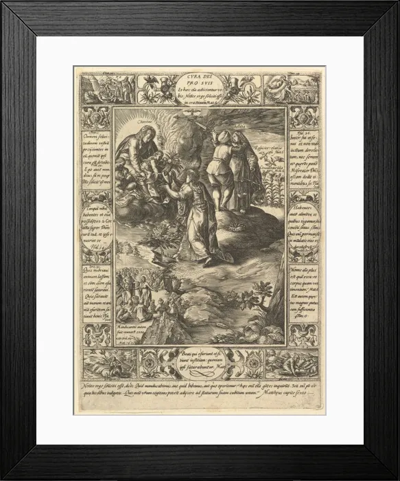 Framed Print : Cura Dei Pro Suis, from Allegories of the Christian Faith Framed Print : Cura Dei Pro Suis, from Allegories of the Christian Faith