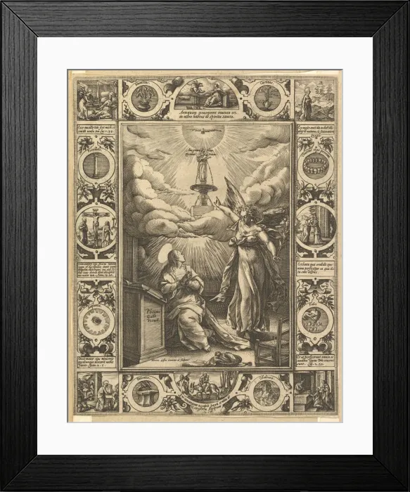 Framed Print : Ave Maria, from Allegorical Scenes on the Life of Christ Framed Print : Ave Maria, from Allegorical Scenes on the Life of Christ