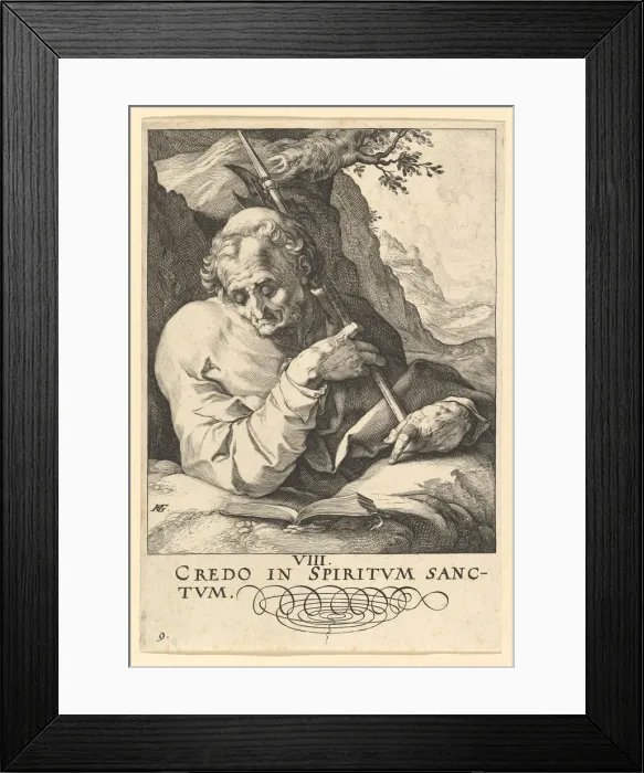 Framed Print : St. Matthew, from Christ, the Apostles and St. Paul with the Creed, ca. 1589 Framed Print : St. Matthew, from Christ, the Apostles and St. Paul with the Creed, ca. 1589