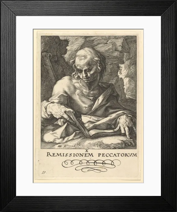 Framed Print : St. Simon, from Christ, the Apostles and St. Paul with the Creed, ca. 1589 Framed Print : St. Simon, from Christ, the Apostles and St. Paul with the Creed, ca. 1589