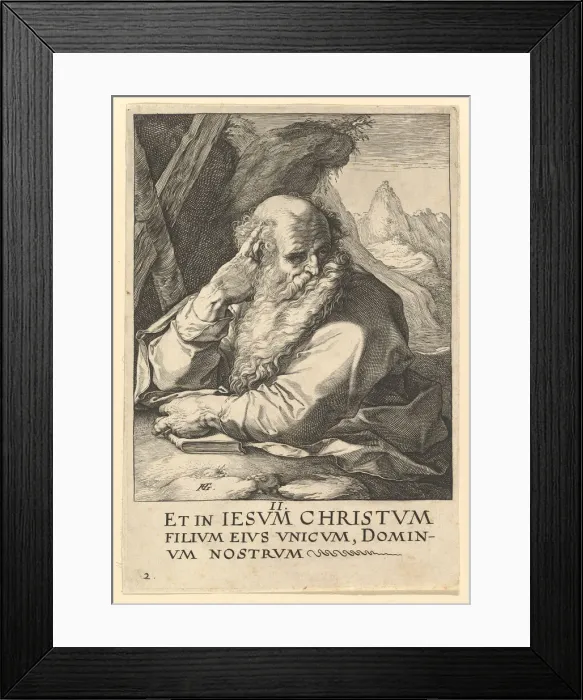 Framed Print : St. Andrew, from Christ, the Apostles and St. Paul with the Creed, ca. 1589 Framed Print : St. Andrew, from Christ, the Apostles and St. Paul with the Creed, ca. 1589