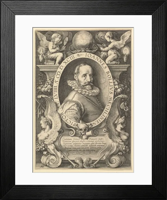 Framed Print : Hans Bol, 1593. Creator: Hendrik Goltzius Framed Print : Hans Bol, 1593. Creator: Hendrik Goltzius