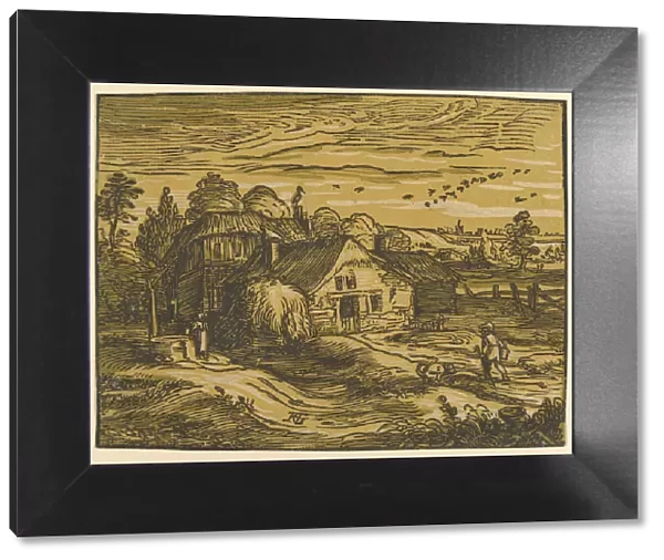 Landscape with Cottage, ca. 1597-98. Creator: Hendrik Goltzius