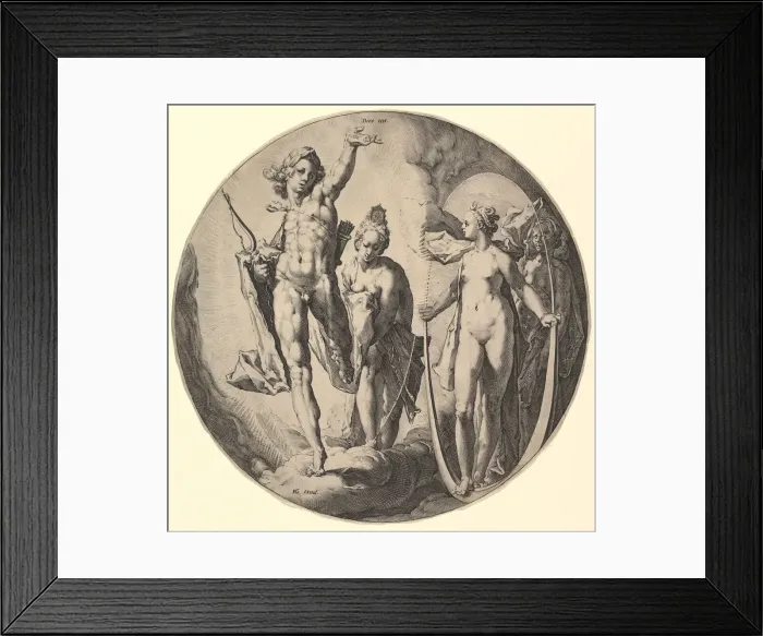 Framed Print : The Fourth Day (Dies IV), from the series The Creation of the World, ca. 1596 Framed Print : The Fourth Day (Dies IV), from the series The Creation of the World, ca. 1596