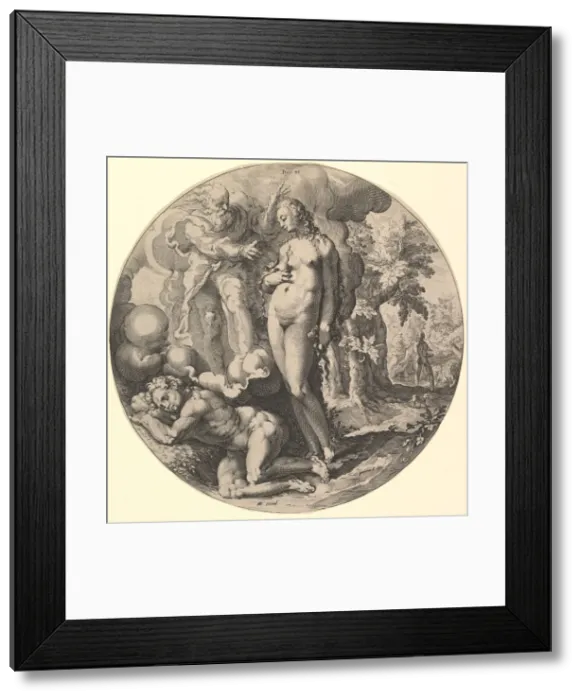 Framed Print : The Sixth Day (Dies VI), from the series The Creation of the World, ca. 1598 Framed Print : The Sixth Day (Dies VI), from the series The Creation of the World, ca. 1598