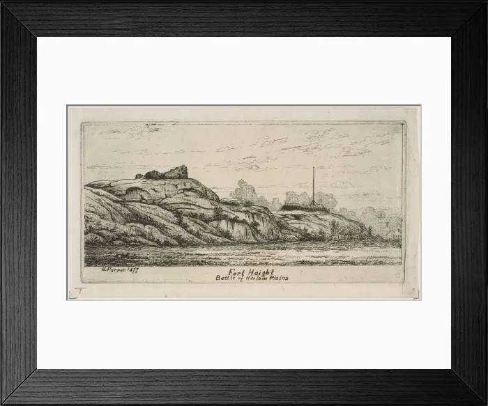 Framed Print : Fort Haight / Battle of Harlem Plains (from Scenes of Old New York), 1877 Framed Print : Fort Haight / Battle of Harlem Plains (from Scenes of Old New York), 1877