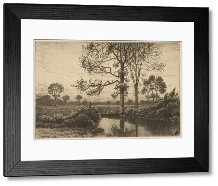 Framed Print : Autumns Grey and Melancholy, 1884. Creator: Henry Farrer Framed Print : Autumns Grey and Melancholy, 1884. Creator: Henry Farrer