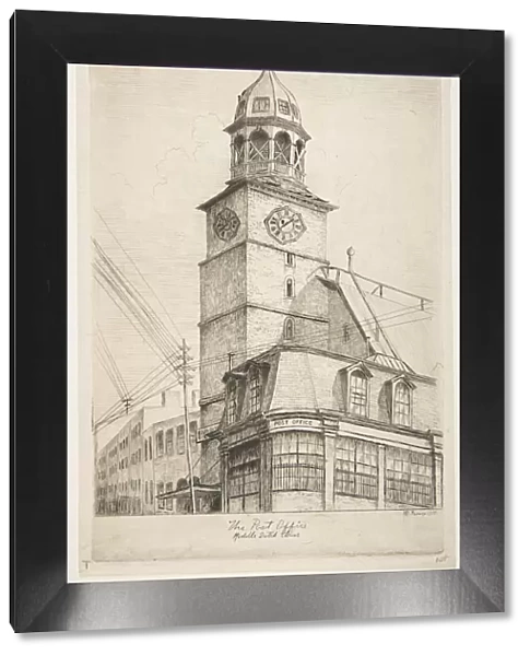 The Post Office, Middle Dutch Church (from Scenes of Old New York), 1870
