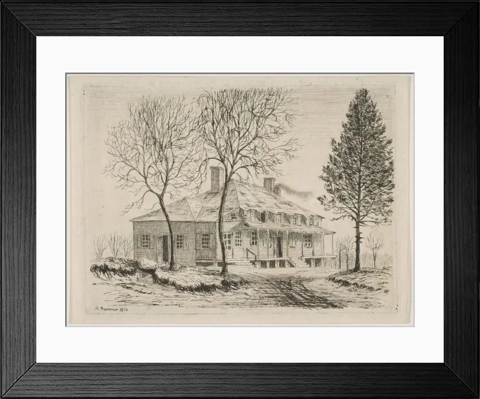 Framed Print : Somerindyck House (from Scenes of Old New York), 1870. Creator: Henry Farrer Framed Print : Somerindyck House (from Scenes of Old New York), 1870. Creator: Henry Farrer