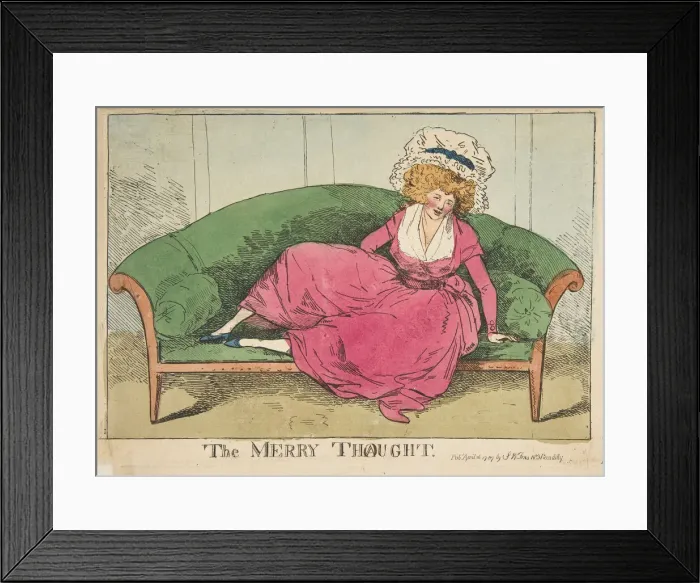 Framed Print : The Merry Thought, April 16, 1787. Creator: Attributed to Henry Kingsbury (British Framed Print : The Merry Thought, April 16, 1787. Creator: Attributed to Henry Kingsbury (British