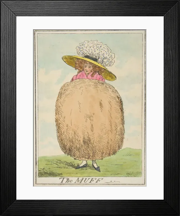 Framed Print : The Muff, February 16, 1787. Creator: Attributed to Henry Kingsbury (British, active ca Framed Print : The Muff, February 16, 1787. Creator: Attributed to Henry Kingsbury (British, active ca
