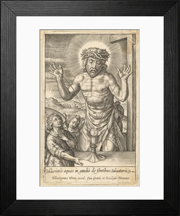 Framed Print : The Blood of the Redeemer Venerated by Two Angels, before 1619 Framed Print : The Blood of the Redeemer Venerated by Two Angels, before 1619