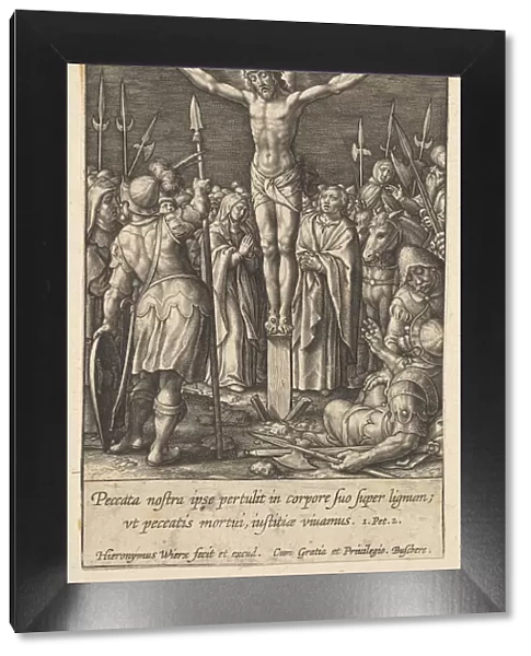 Christ Crucified, before 1619. Creator: Hieronymous Wierix
