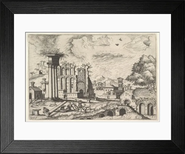 Framed Print : View of the Roman Forum, looking toward the Palatine Hill Framed Print : View of the Roman Forum, looking toward the Palatine Hill