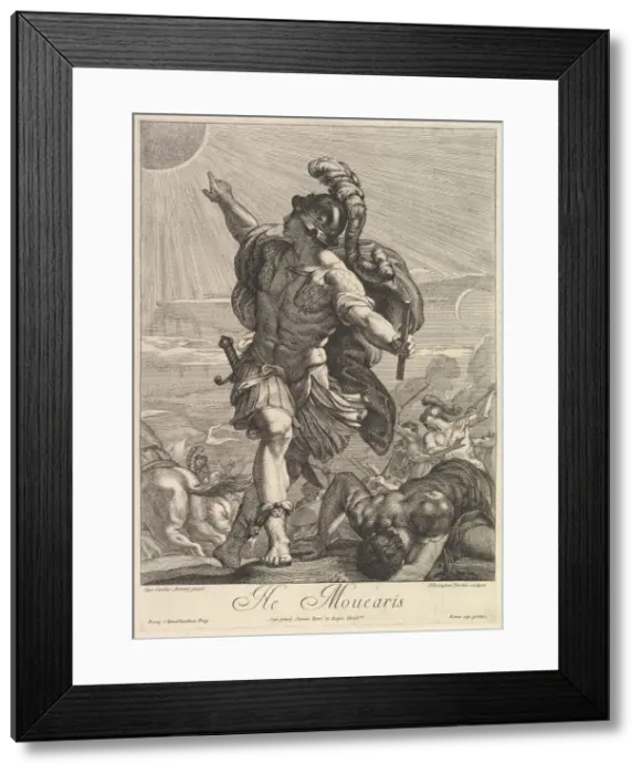 Framed Print : Joshua commanding the sun to stand still. Creator: Hieronymus Ferroni Framed Print : Joshua commanding the sun to stand still. Creator: Hieronymus Ferroni