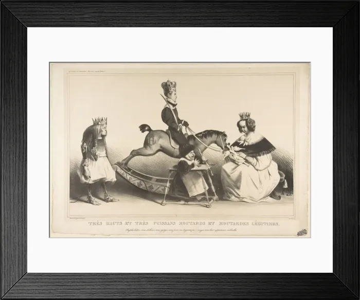 Framed Print : Very Haughty and Very Mighty Legitimist Brats, February 1834. Creator: Honore Daumier Framed Print : Very Haughty and Very Mighty Legitimist Brats, February 1834. Creator: Honore Daumier