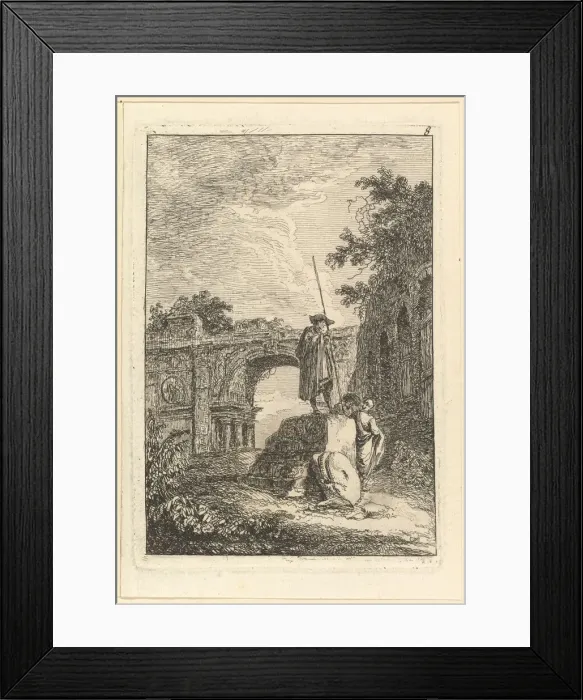 Framed Print : L Arc de Triomphe. n. d. Creator: Hubert Robert Framed Print : L Arc de Triomphe. n. d. Creator: Hubert Robert