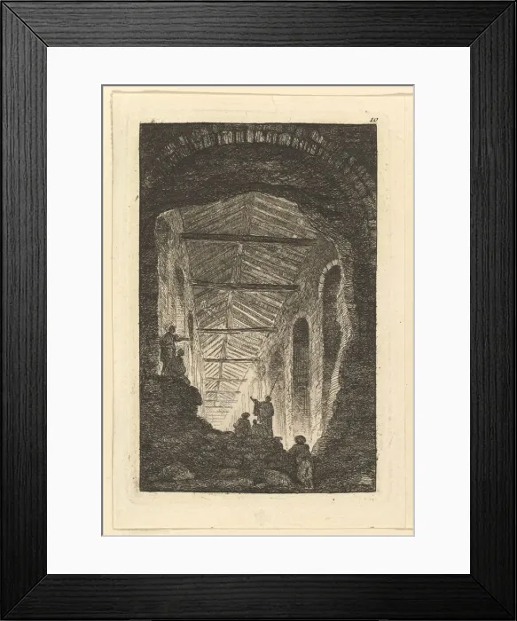 Framed Print : La Galerie Antique, ca. 1763-65. Creator: Hubert Robert Framed Print : La Galerie Antique, ca. 1763-65. Creator: Hubert Robert