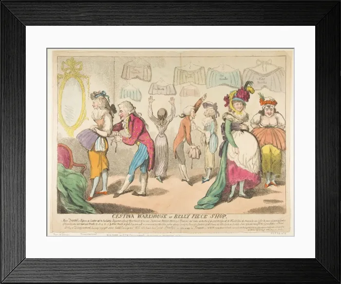 Framed Print : Cestina Warehouse or Belly Piece Shop, April 16, 1793. Creator Framed Print : Cestina Warehouse or Belly Piece Shop, April 16, 1793. Creator