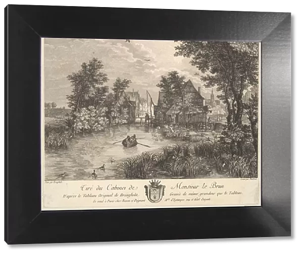 River Landscape after the painting in the cabinet of Mr. Poullain, 1780