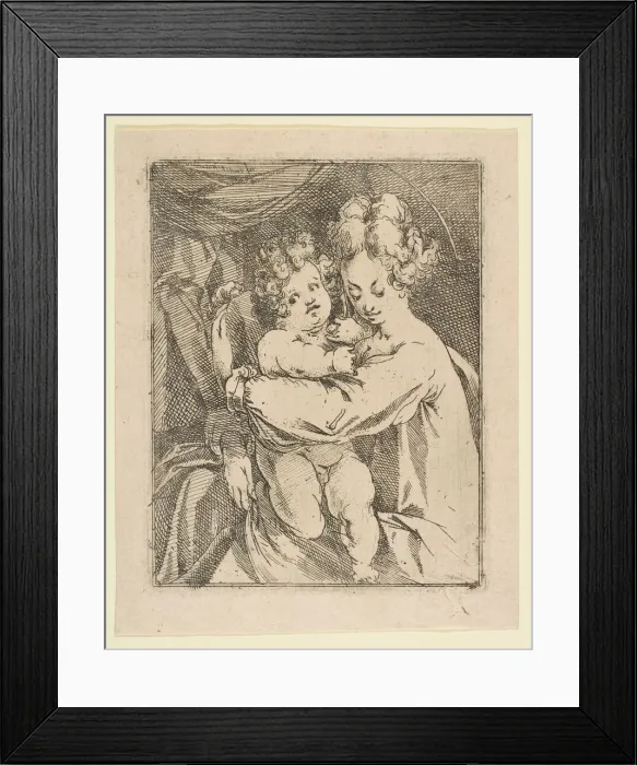 Framed Print : Madonna and Child, 1612-16. Creator: Jacques Bellange Framed Print : Madonna and Child, 1612-16. Creator: Jacques Bellange