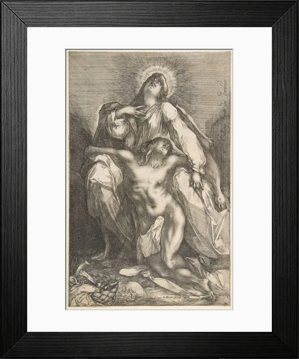 Framed Print : Pieta, 1612-16. Creator: Jacques Bellange Framed Print : Pieta, 1612-16. Creator: Jacques Bellange