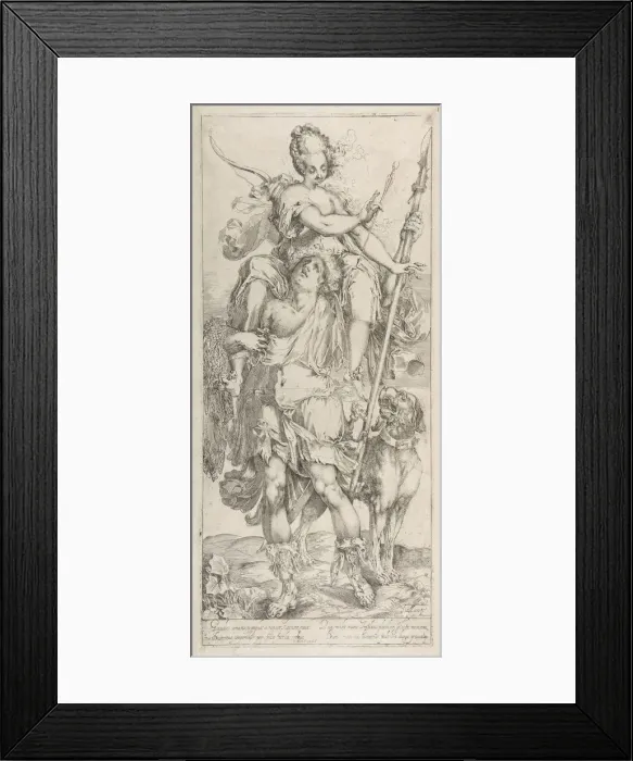 Framed Print : Diana and Orion. Creator: Jacques Bellange Framed Print : Diana and Orion. Creator: Jacques Bellange