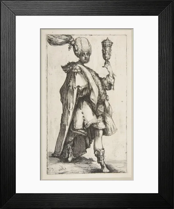 Framed Print : Balthasar, from Three Magi series, 1595-1616. Creator: Jacques Bellange Framed Print : Balthasar, from Three Magi series, 1595-1616. Creator: Jacques Bellange