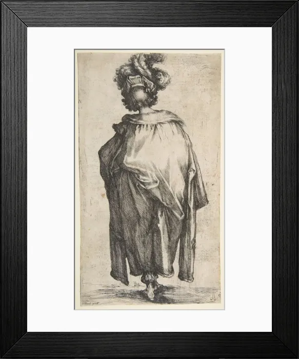 Framed Print : Melchior, from Three Magi series, 1595-1616. Creator: Jacques Bellange