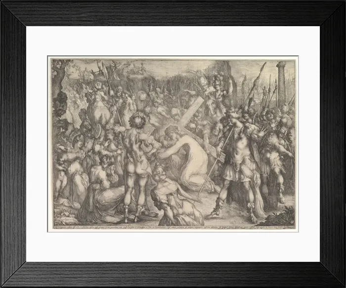 Framed Print : Christ Carrying the Cross. Creator: Jacques Bellange Framed Print : Christ Carrying the Cross. Creator: Jacques Bellange