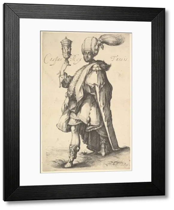 Framed Print : Caspar, after a series of the three magi by Jacques Bellange. Creator: Jacques Bellange Framed Print : Caspar, after a series of the three magi by Jacques Bellange. Creator: Jacques Bellange