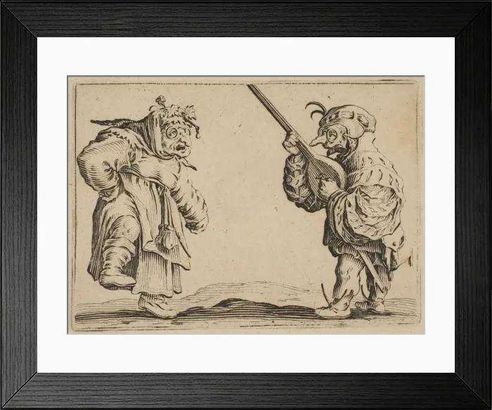 Framed Print : Les Danseurs au Luth (The Dancers with a Lute), from Les Caprices Series B, The Nancy Set Framed Print : Les Danseurs au Luth (The Dancers with a Lute), from Les Caprices Series B, The Nancy Set