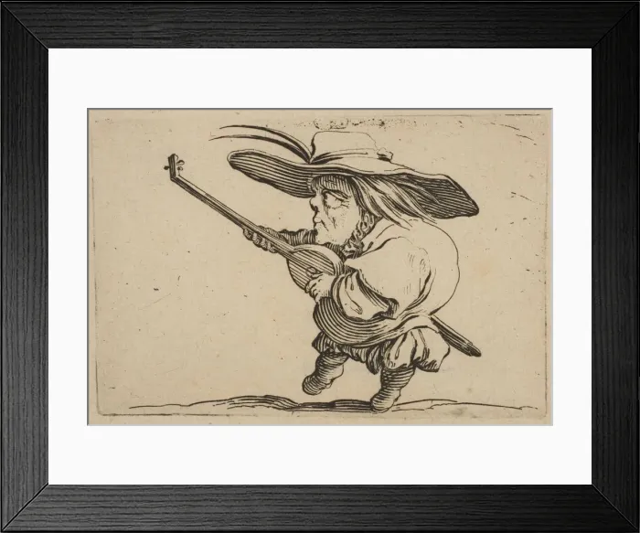Framed Print : Le Joeuer de Luth (The Lute Player), from Varie Figure Gobbi Framed Print : Le Joeuer de Luth (The Lute Player), from Varie Figure Gobbi
