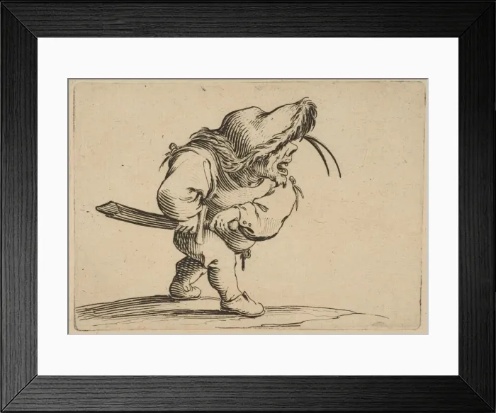 Framed Print : L Hommes Appretant a Tirer son Sabre (Man Preparing to Draw his Sword)