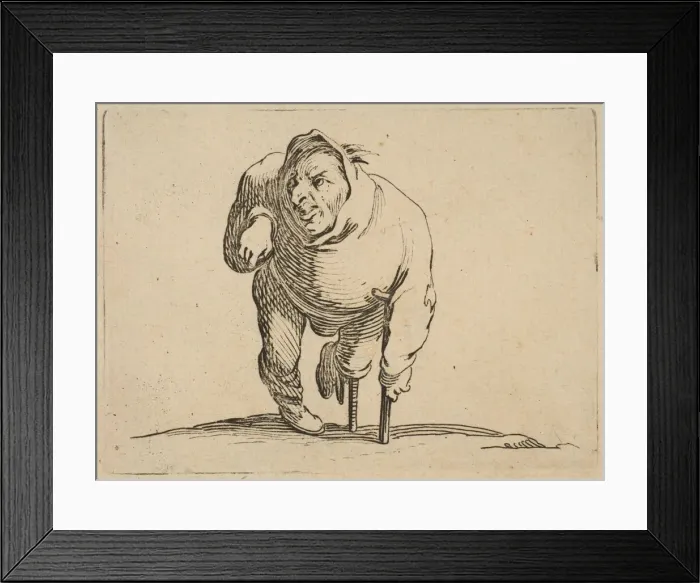 Framed Print : L Estropiea la Bequille et a La Jambe de Bois Framed Print : L Estropiea la Bequille et a La Jambe de Bois