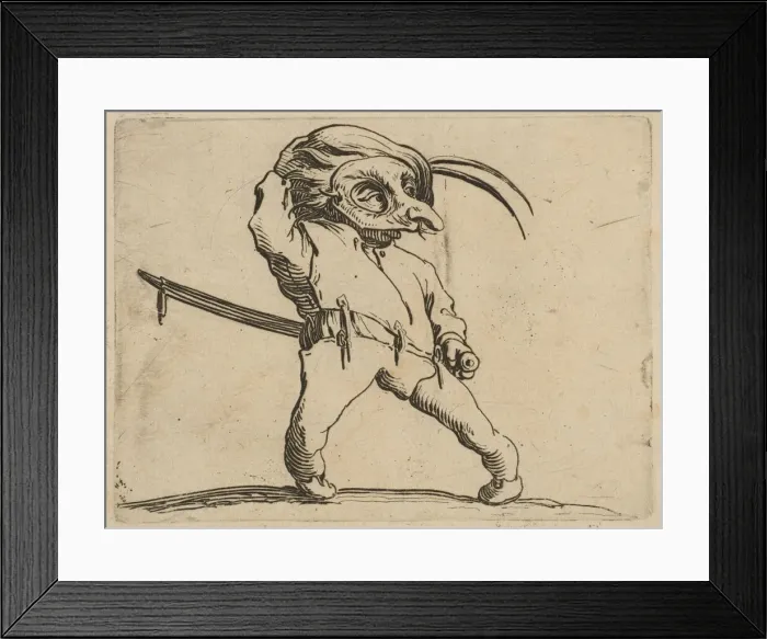 Framed Print : L Homme Masqueaux Jambes Torses (The Masked Man with Crooked Legs) Framed Print : L Homme Masqueaux Jambes Torses (The Masked Man with Crooked Legs)