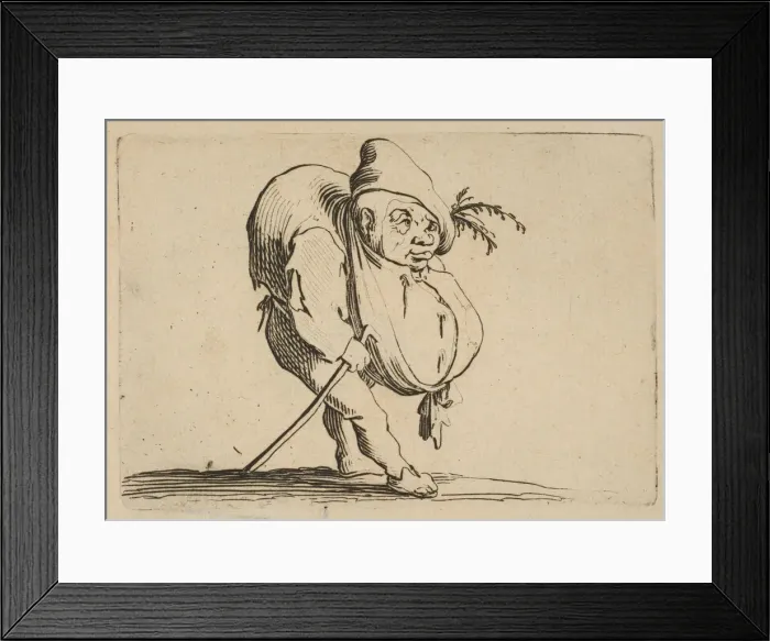 Framed Print : Le Bossu a La Canne (The Hunchback with a Cane), from Varie Figure Gobbi Framed Print : Le Bossu a La Canne (The Hunchback with a Cane), from Varie Figure Gobbi