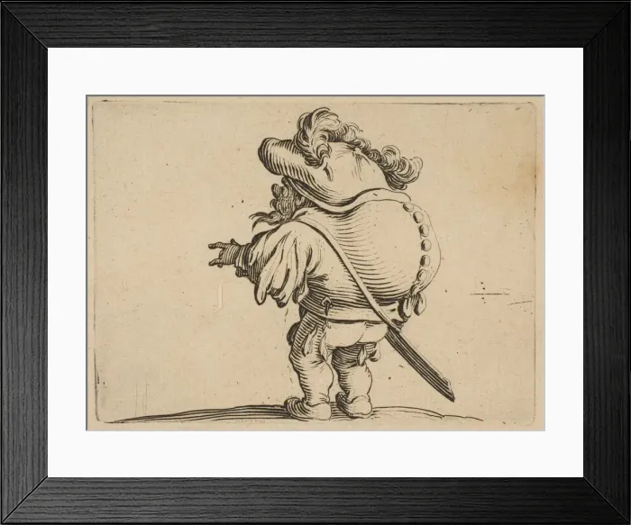 Framed Print : L Homme au Gros Dos Orned Une Rangee de Boutons Framed Print : L Homme au Gros Dos Orned Une Rangee de Boutons