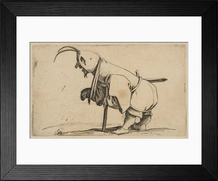 Framed Print : L Estropieau Capuchon (The Beggar Wearing a Hood), from Varie Figure Gobbi Framed Print : L Estropieau Capuchon (The Beggar Wearing a Hood), from Varie Figure Gobbi