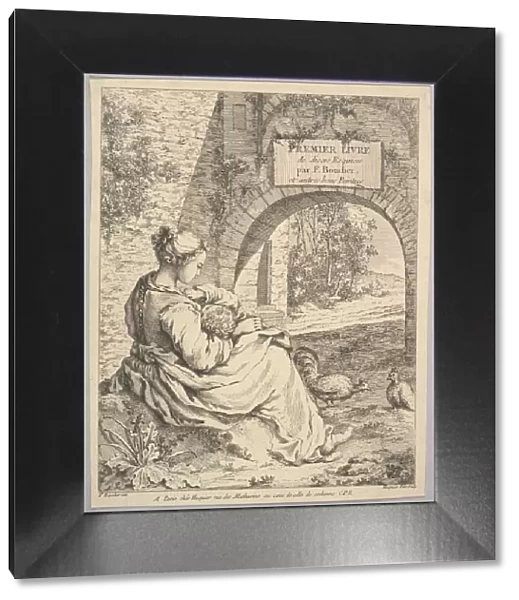 Frontispiece, mid to late 18th century. Creator: Jacques Gabriel Huquier