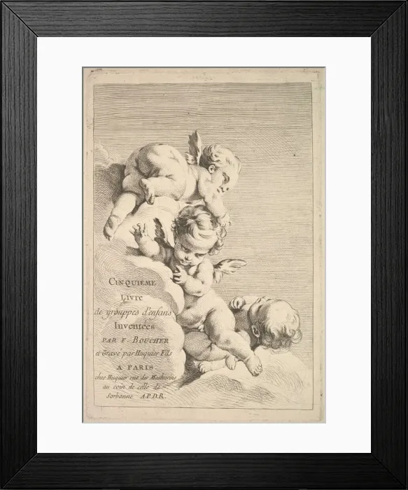 Framed Print : Frontispiece, mid to late 18th century. Creator: Jacques Gabriel Huquier Framed Print : Frontispiece, mid to late 18th century. Creator: Jacques Gabriel Huquier