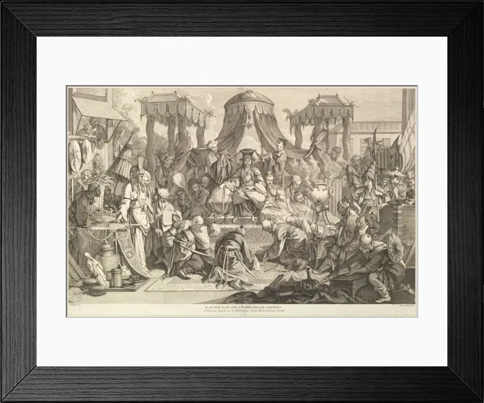 Framed Print : L audience de l Empereur chinois (The audience of the Chinese Emperor), from Chinois Framed Print : L audience de l Empereur chinois (The audience of the Chinese Emperor), from Chinois