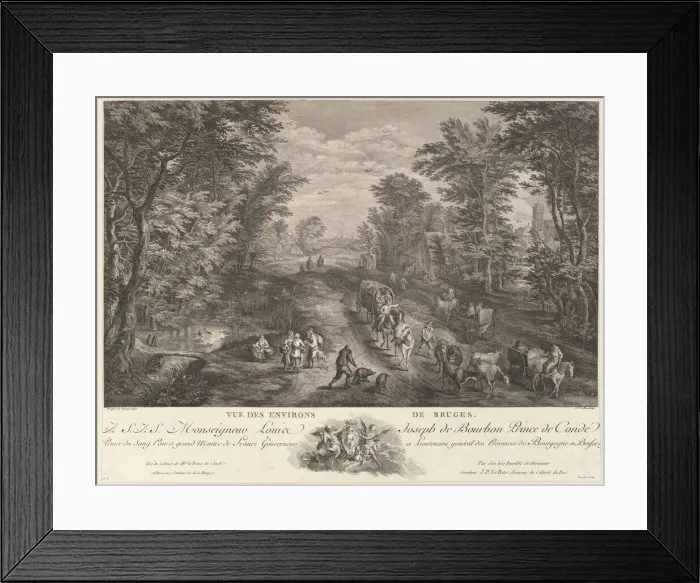 Framed Print : View of the Surroundings of Bruges (Vue des environs de Bruges) Framed Print : View of the Surroundings of Bruges (Vue des environs de Bruges)