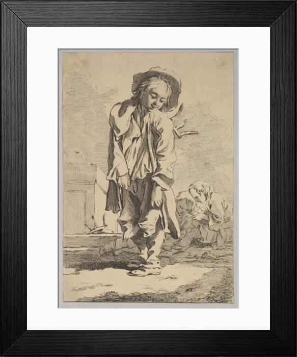 Framed Print : Sweeping from Top to Bottom. Creator: Jacques Philippe Le Bas Framed Print : Sweeping from Top to Bottom. Creator: Jacques Philippe Le Bas