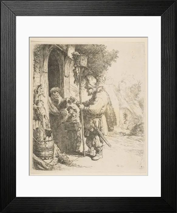 Framed Print : The Rat Catcher, second half 18th century. Creator: James Bretherton