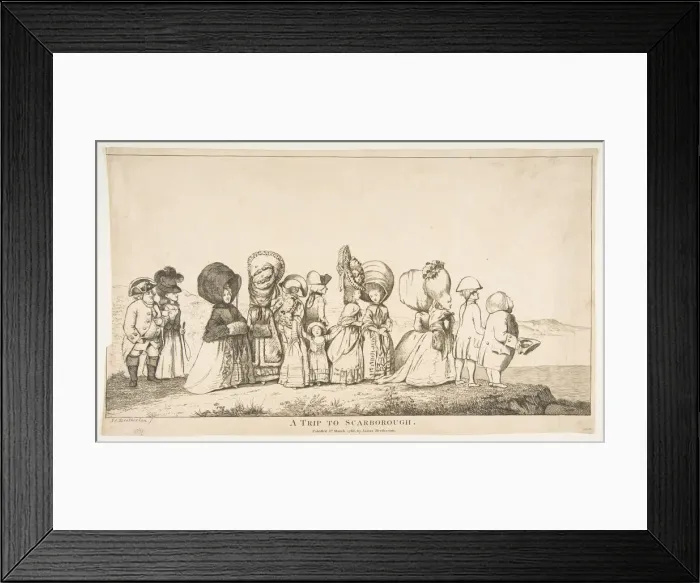 Framed Print : A Trip to Scarborough, March 3, 1783. Creator: James Bretherton Framed Print : A Trip to Scarborough, March 3, 1783. Creator: James Bretherton
