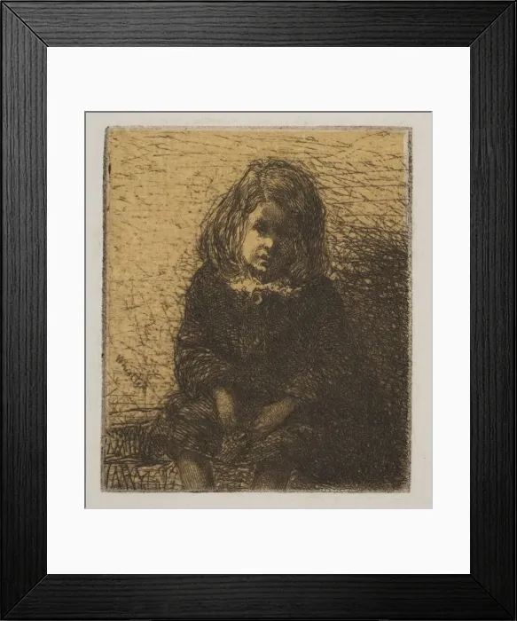Framed Print : Little Arthur, 1857-58. Creator: James Abbott McNeill Whistler Framed Print : Little Arthur, 1857-58. Creator: James Abbott McNeill Whistler